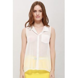 Sleeveless Chiffon Shirt